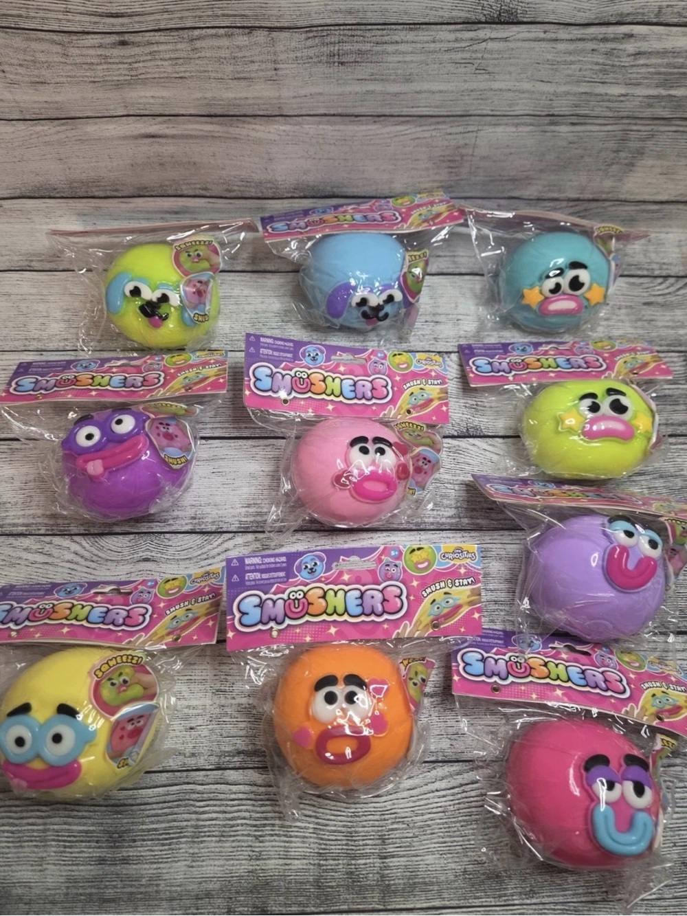 Authentic ORB Curiosities Smushers Squeeze Toy Face Swap Sensory (x1 RANDOM)